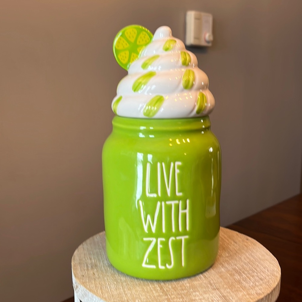 Rae dunn live with zest canister